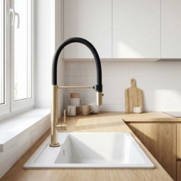 Bateria Kuchenna VIERA Złoty Szczotkowany