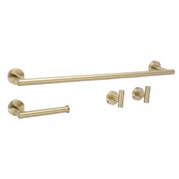 Komplet Wieszaków Łazienkowych ARI Złoty Szczotkowany