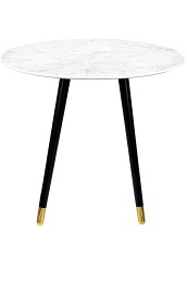 Stół Padrino 90x90x76 Biały/Czarny