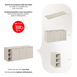 Zestaw Meblowy BELLA 140cm Kaszmirowy Mat