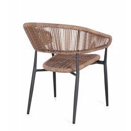 Krzesło Ogrodowe ALGAIDA Brązowy
