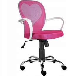 Fotel Obrotowy DAISY Różowy