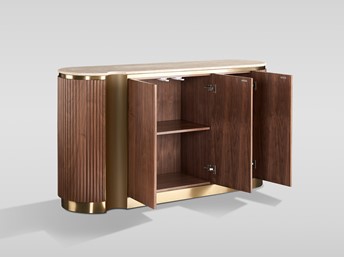 Komoda STILIG ST917D Orzech/Złoty