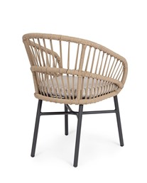 Krzesło Ogrodowe ODIVELAS Beżowy