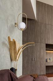 Kinkiet RITUS K-5393 Złoty/Biały