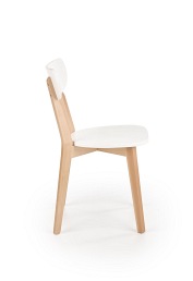 Krzesło BUGGI Naturalny/Biały