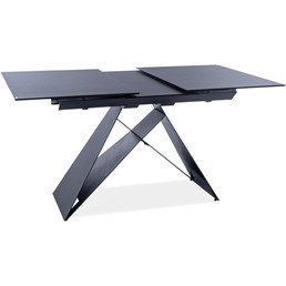 Stół WESTIN SG (120-160)x80 Czarny/Czarny