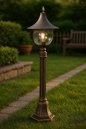 Latarnia Zewnętrzna BOSTON K-8129 Czarny/Złoty