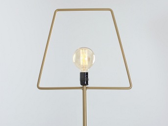 Lampa Podłogowa Firkant Floor 38x177 Złoty