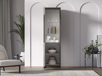 Witryna AVANTE 02 Cashmere/Czarny