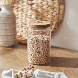 Słoik Szklany z Pokrywką z Akacji 17cm