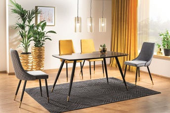 Stół Cyryl I Fi140 Czarny Efekt Kamienia/Czarny