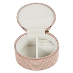 Szkatułka Sztruksowa VELO Różowy