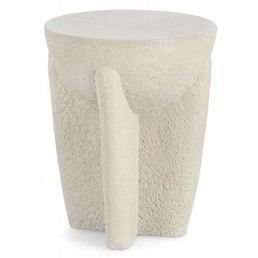 Stolik Kawowy CAESAR Fi38cm Biały