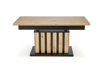 Ławostół Rozkładany BARETTI Czarny/Dąb Artisan