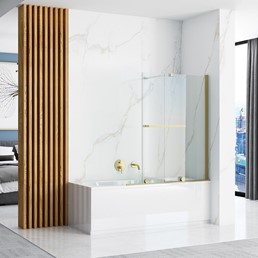 Parawan Wannowy FABIAN 100 Złoty Szczotkowany