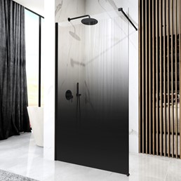 Ścianka Prysznicowa AERO OMBRE 110 Czarny