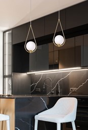 Lampa Wisząca NEVE GOLD K-4775 Mosiądz