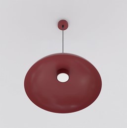 Lampa Wisząca MEGA 1 Czarny/Burgundowy