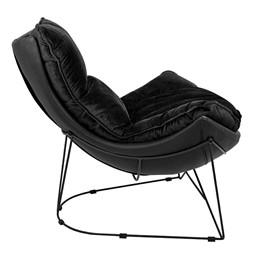 Fotel OTILIA STAND VELVET Czarny