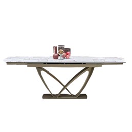 Stół Rozkładany BENJAMIN (160-240)x90 Beżowy/Kaszmir