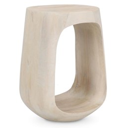 Stolik Kawowy LOPEZ Fi33cm Beżowy