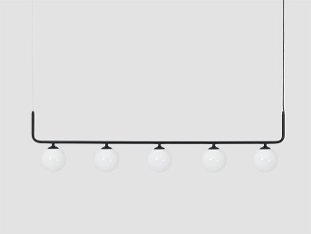 Lampa wisząca CATKIN 5 – czarny