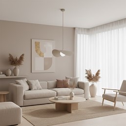 Lampa Wisząca RITUAL 1L Beżowy