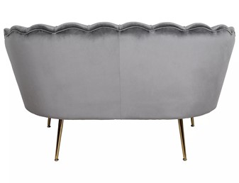 Sofa CAMELLIA 2 Velvet Szary/Złoty