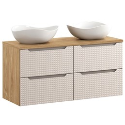 Zestaw Meblowy CLOUD 120cm Beż/Dąb Olejowany