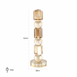 Świecznik MERAL L Brąz