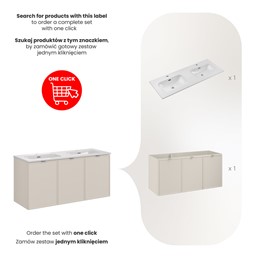 Zestaw Meblowy FLY 120cm Kaszmirowy Mat