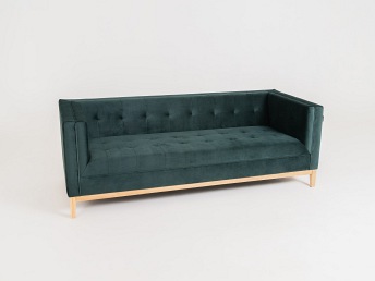 Sofa By-Tom 208x85x73 Avocado/Naturalny