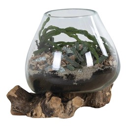 Dekoracja Szklana OGRÓD W KROPLI 20cm Transparenty