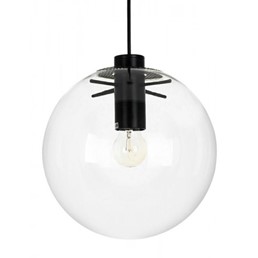 Lampa Wisząca SANDRA 30 Transparentny/Czarny