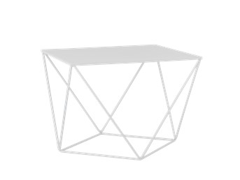 Stół Kawowy Daryl Metal 60x60 Biały