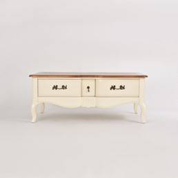 Stolik VENEZIA BIANCO VEB809K Beżowy/Brązowy