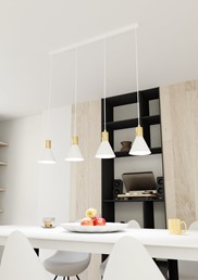 Lampa Wisząca ROSA 4 Biały