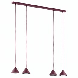 Lampa Wisząca ELIT 4 Burgundowy