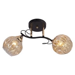 Żyrandol PROWANSO 2 Czarny/Złoty