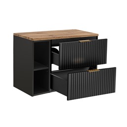 Zestaw ADB B 81-01 80cm (Szafka + Regał + Blat) Wotan/Czarny