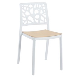 Krzesło K34-FX Naturalny/Biały
