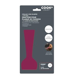 Skrobak do Ceramiki/Szkła z 5 Ostrzami Czerwony