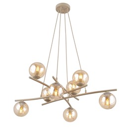 Lampa Wisząca ESSA 8 Beżowy/Miodowy