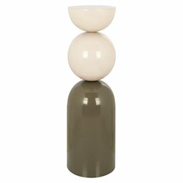 Stolik BISOU Fi30,5cm Beżowy/Zielony