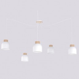 Lampa Wisząca KRU 5 Biały