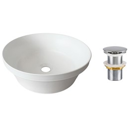 Zestaw Umywalkowy z Korkiem Click-Clack MADA Biały