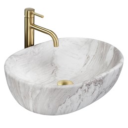 Umywalka Nablatowa AMELIA 48 Popielaty Mat