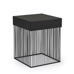 Stolik Kawowy YASLINE 40x40cm Czarny