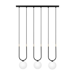 Lampa Wisząca ENZO K-5591 Czarny/Biały/Złoty